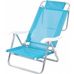 Ficha técnica e caractérísticas do produto Cadeira de Alumínio Mor Sol e Verão, Azul