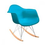 Ficha técnica e caractérísticas do produto Cadeira de Balanço DAR Byartdesign - Azul Turquesa