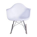 Ficha técnica e caractérísticas do produto Cadeira de Balanco Eames DAR Branco