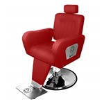 Ficha técnica e caractérísticas do produto Cadeira de Barbeiro Reclinável Sparta - Vermelho