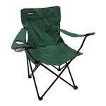 Cadeira de Camping Pesca Dobravel Alvorada com Porta Copo e Bolsa para Transporte Ntk Verde