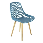 Ficha técnica e caractérísticas do produto Cadeira de Cozinha Beau Design Azul