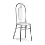 Ficha técnica e caractérísticas do produto Cadeira de Cozinha Cromado 0171 - Branco
