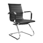 Ficha técnica e caractérísticas do produto Cadeira de Escritório Charles Eames Fixa Preta