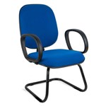 Ficha técnica e caractérísticas do produto Cadeira de Escritório Clio Diretor Fixa Azul