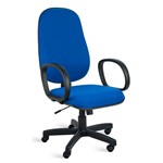 Ficha técnica e caractérísticas do produto Cadeira de Escritório Clio Presidente Giratória Azul - Jobema