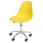 Ficha técnica e caractérísticas do produto Cadeira de Escritório com Rodizios OR Design Amarelo - Amarelo