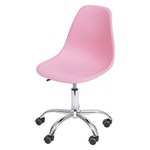 Ficha técnica e caractérísticas do produto Cadeira de Escritório com Rodizios OR Design Rosa - Rosa