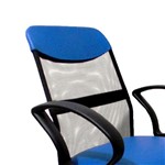 Ficha técnica e caractérísticas do produto Cadeira de Escritório Diretor Costaneira Soft Azul - Furniture