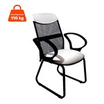 Ficha técnica e caractérísticas do produto Cadeira de Escritório Diretor Costaneira Soft Branco - Furniture