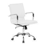 Ficha técnica e caractérísticas do produto Cadeira de Escritório Diretor Eames Comfort Branca