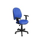 Ficha técnica e caractérísticas do produto Cadeira de Escritório Excellence PEGBD Executiva Giratória Braços Reguláveis - Pethiflex - Azul Royal