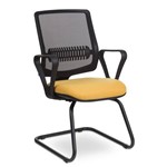 Ficha técnica e caractérísticas do produto Cadeira de Escritório Flexform Uni Us Black N Yellow