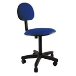Ficha técnica e caractérísticas do produto Cadeira de Escritório Secretária Laminada Pistão Fixo - Azul Royal