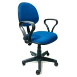 Ficha técnica e caractérísticas do produto Cadeira de Escritório Secretária Mazikeen Ajustável Azul - Absolut