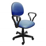 Ficha técnica e caractérísticas do produto Cadeira de Escritório Secretária Mazikeen II Ajustável Azul - Absolut