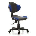 Ficha técnica e caractérísticas do produto Cadeira de Escritório Secretaria Pelegrin PEL-S653 Azul - Preto