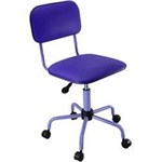 Ficha técnica e caractérísticas do produto Cadeira de Escritório Secretária S/ Regulagem de Altura - Azul Royal