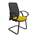 Ficha técnica e caractérísticas do produto Cadeira de Escritório Tela Fixa Fixa - Amarelo