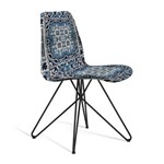 Cadeira de Jantar Eames Butterfly Preto e Azul