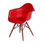 Ficha técnica e caractérísticas do produto Cadeira de Jantar Eames com Braços Vermelha ÓR - Ór Design