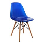 Ficha técnica e caractérísticas do produto Cadeira de Jantar Eames DKR Eiffel Policarbonato Base - Azul Royal