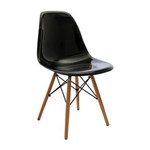 Ficha técnica e caractérísticas do produto Cadeira de Jantar Eames DKR Eiffel Policarbonato Base - Preto