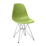 Ficha técnica e caractérísticas do produto Cadeira de Jantar Eames DKR Eiffel Polipropileno Base Metal - Verde Limão