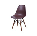 Ficha técnica e caractérísticas do produto Cadeira de Jantar Eames Wood Café Base Escura 1102BE Ór