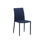 Ficha técnica e caractérísticas do produto Cadeira de Jantar Glam Tecido - Jeans-azul