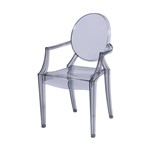 Ficha técnica e caractérísticas do produto Cadeira de Jantar Invisible com Braço Incolor - Or Design