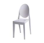 Ficha técnica e caractérísticas do produto Cadeira de Jantar Invisible Sem Braço Branca