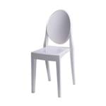 Ficha técnica e caractérísticas do produto Cadeira de Jantar Invisible Sem Braço Branco