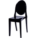 Ficha técnica e caractérísticas do produto Cadeira de Jar Invisible Sem Braço Or1107B - Or Design - PRETO