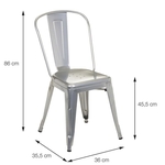 Ficha técnica e caractérísticas do produto Cadeira de Jar Retro OR-1117 – Or Design - Amarelo
