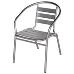 Ficha técnica e caractérísticas do produto Cadeira de Jardim com Estrutura de Alumínio 9017 Mor - Prata