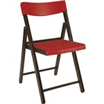 Ficha técnica e caractérísticas do produto Cadeira de Madeira Dobrável Potenza Vermelha - Tramontina