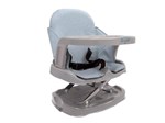 Cadeira de Papinha Burigotto Lanche Azul e Cinza - Cinto de Segurança 3 Pontos para Crianças Até 15kg