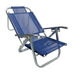 Ficha técnica e caractérísticas do produto Cadeira de Praia Alta Copacabana - Azul Royal