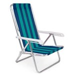 Ficha técnica e caractérísticas do produto Cadeira de Praia Alumínio 8 Posições - Mor Estampas Variadas Colorido