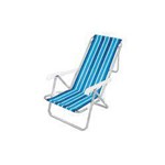 Cadeira de Praia Alumínio 8 Posições - Mor Estampas Variadas