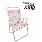 Ficha técnica e caractérísticas do produto Cadeira de Praia Bambu King 130kg em Alumínio Zaka