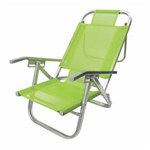 Ficha técnica e caractérísticas do produto Cadeira de Praia Copacabana Reclinável Alta Verde Primavera