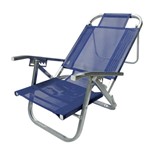 Ficha técnica e caractérísticas do produto Cadeira de Praia Copacabana Reclinável - Azul Royal - Botafogo