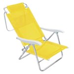 Ficha técnica e caractérísticas do produto Cadeira de Praia de Alumínio Mor Sol e Verão, Amarela