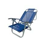 Ficha técnica e caractérísticas do produto Cadeira de Praia Dobrável em 5 Posições Azul Royal - Copacabana - Botafogo