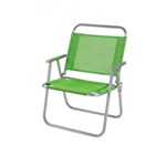 Ficha técnica e caractérísticas do produto Cadeira de Praia Dobrável Oversize Alumínio 2133 Verde - Mor - Mor