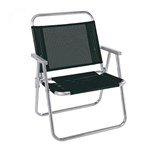 Ficha técnica e caractérísticas do produto Cadeira de Praia Dobrável Oversize Alumínio 2153 Preta - Mor - Mor