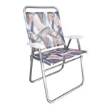 Ficha técnica e caractérísticas do produto Cadeira de Praia King Zaka em Alumínio Aquarela