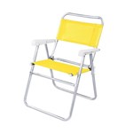 Ficha técnica e caractérísticas do produto Cadeira de Praia Master Alumínio 2108 Amarela - Mor - Mor